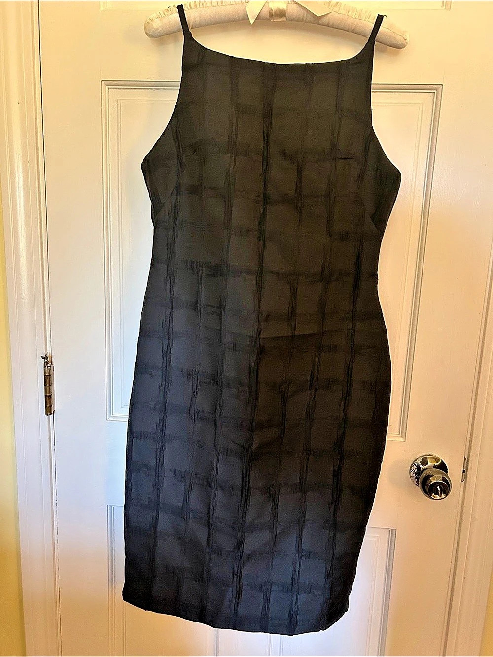 Donna Karan New York Checkered Mini Dress in Black Size 8P NWT